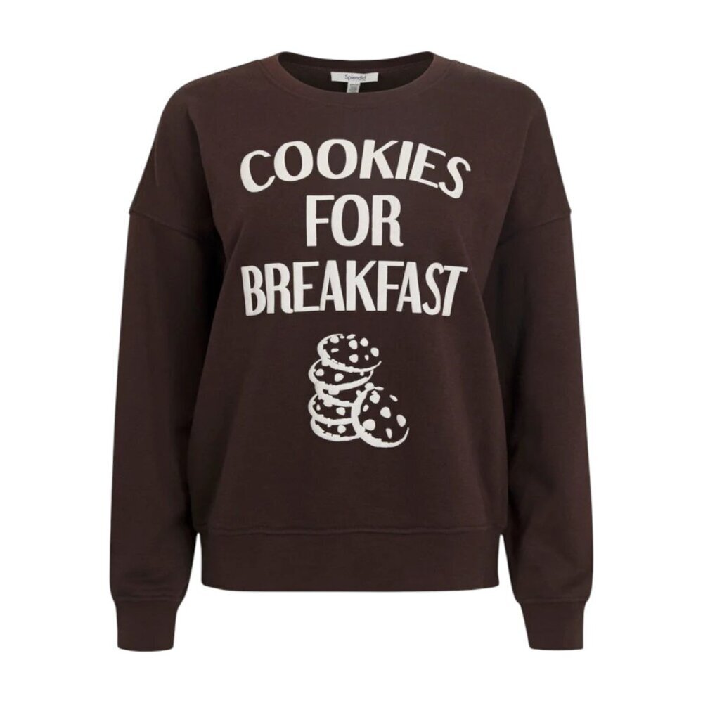 NWT Splendid Cookies For Breakfast Crewneck Sweatshirt Women Relaxed Graphic S - Picture 1 of 3